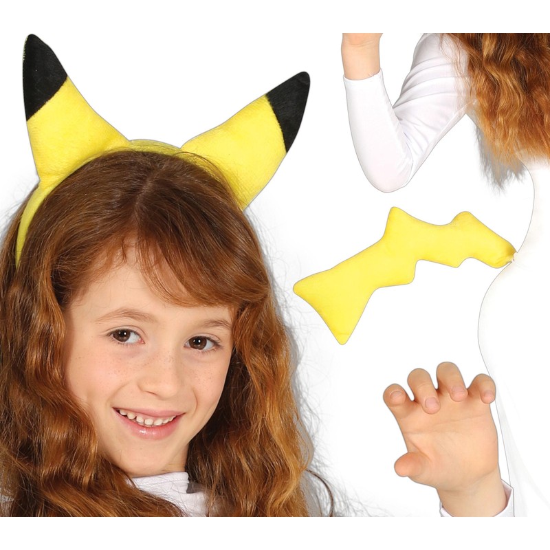 shoperama Anime Mythical Creatures Yellow Costume Accessory Headband with Ears