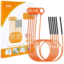 35 Inch Anti-break Metal Drain Snake, 6PCS Hair Clog Remover