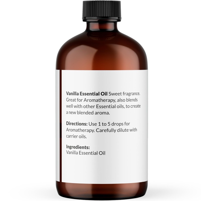 NaturoBliss 100% Pure Natural Undiluted Vanilla Essential Oil (4oz) Premium