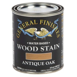 General Finishes Water Based Wood Stain, 1 Pint, Antique Oak