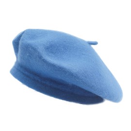 ZLYC Classic French Artist’s Beret, Women's, Violet blue, Einheitsgröße
