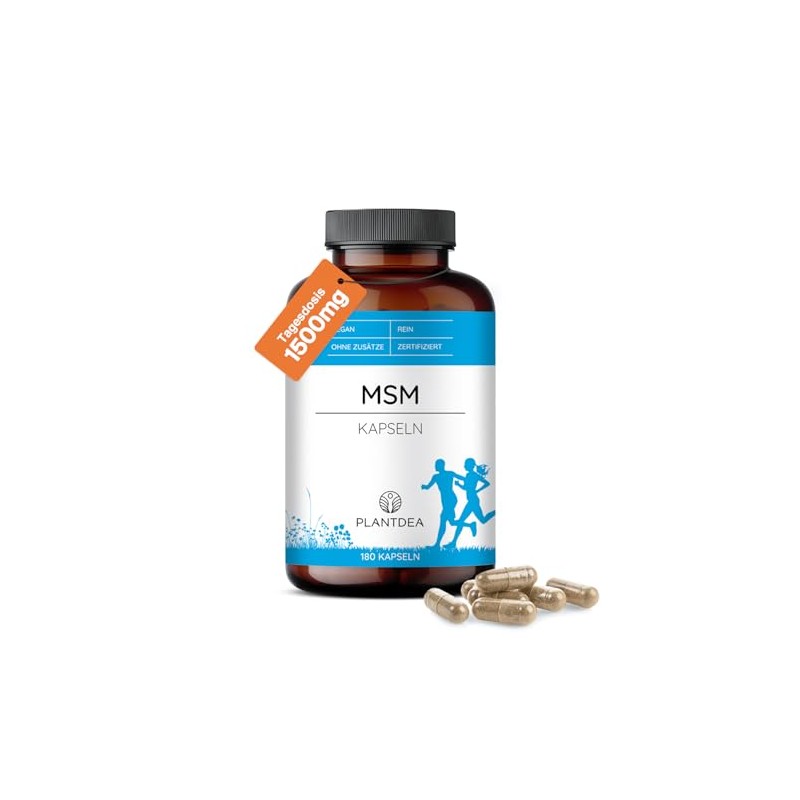 MSM Capsules I 1500 mg Daily Dose I 180 MSM