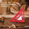 Beslands Rafter Square Carpenter Aluminum Measuring Layout Tool Triangle Ruler