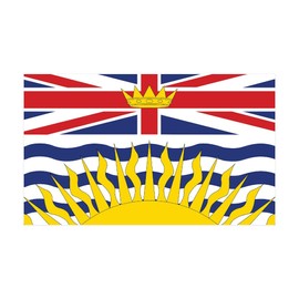 CafePress British Columbia Wall Decal 35x21 Wall Decal, Vinyl Peel, Reusable Cling