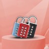 Anti-Theft 8-Button Password Lock for School, Gym, Locker Cabinets M10776 Silver 3ea