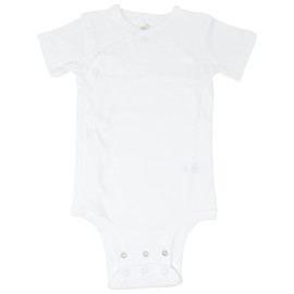 CozeeME Baby Boys 3 Pack Short Sleeve Side Snap Grow With Me Bodysuit Newborn