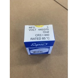 SUPCO CR3X440 OVAL RUN CAPACITOR (3 MFD X 440VAC)