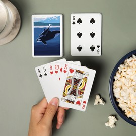 Lantern Press Orca and Calf (52 Playing Cards, Poker Size Card Deck with Jokers)
