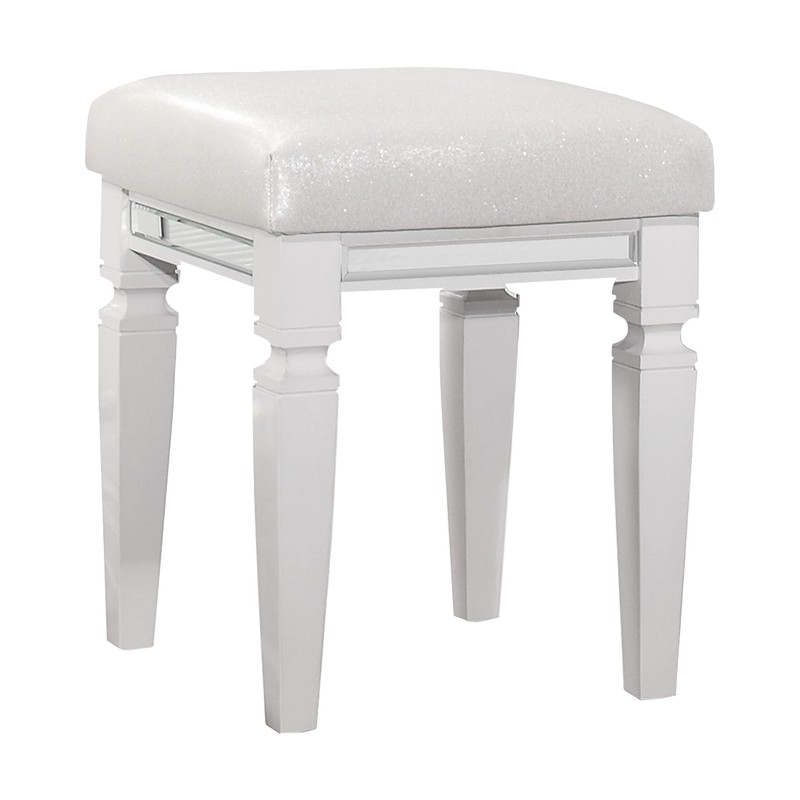 Lexicon Barrett Vanity Stool, White