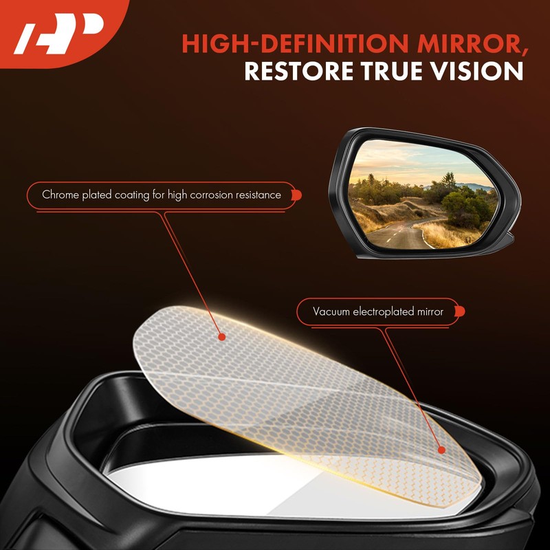 A-Premium Driver Side Power Door Mirror - Compatible with Hyundai
