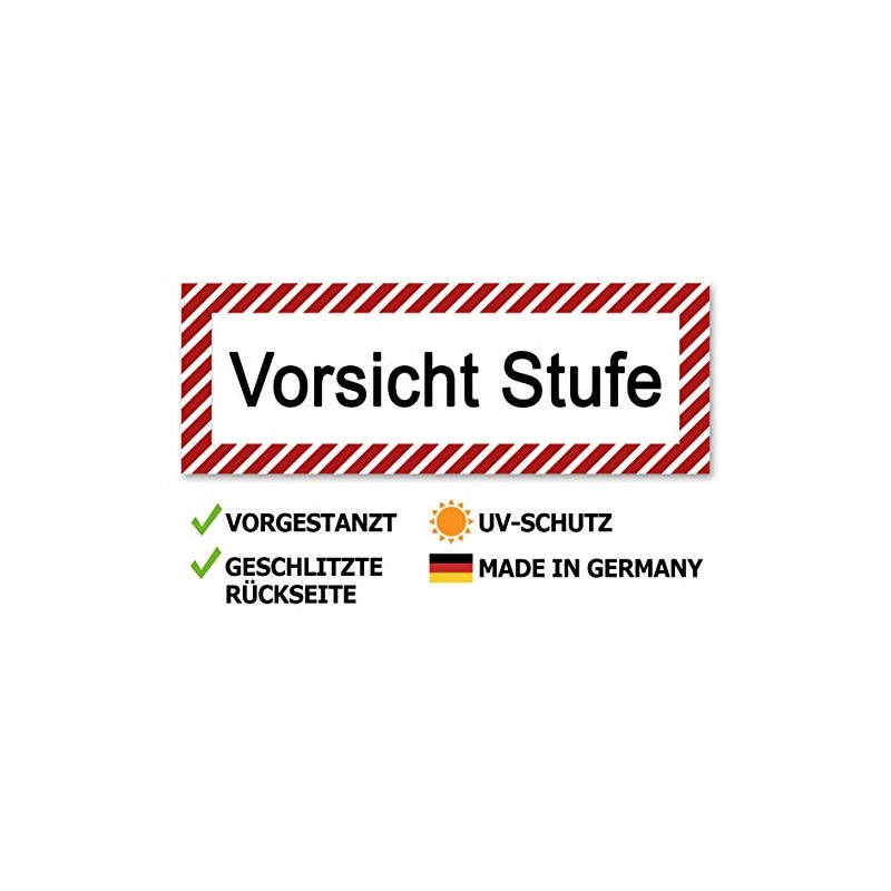 Pack of 5 Caution Level Stickers Warning Warning Signs Warning