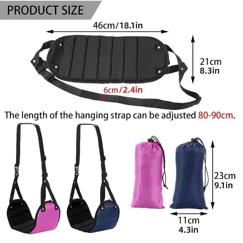 AIMALL Portable Travel Foot Hammock with Adjustable Straps, Compact and