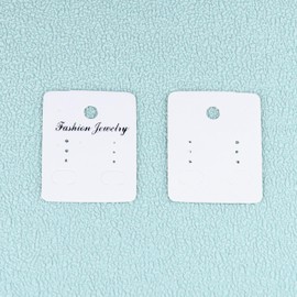 200 Pcs Earring Display Backing Cards – Assorted Styles for Earrings, Necklaces & Bracelets with Hanging Hole for Retail Packaging (3.2 x 5 cm)