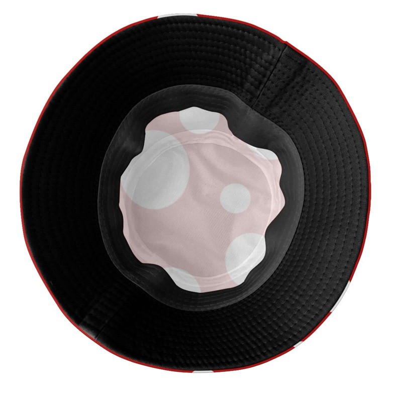 Bucket Hat Mushroom Dots Fisherman Hat Travel Beach Sun Hat