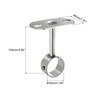 sourcing map 2 Pcs Ceiling Mount Bracket, Wardrobe Pipe Bracket,