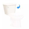 Western Pottery Toilet Tank with 3 Flapper - T8ULF-HP-W