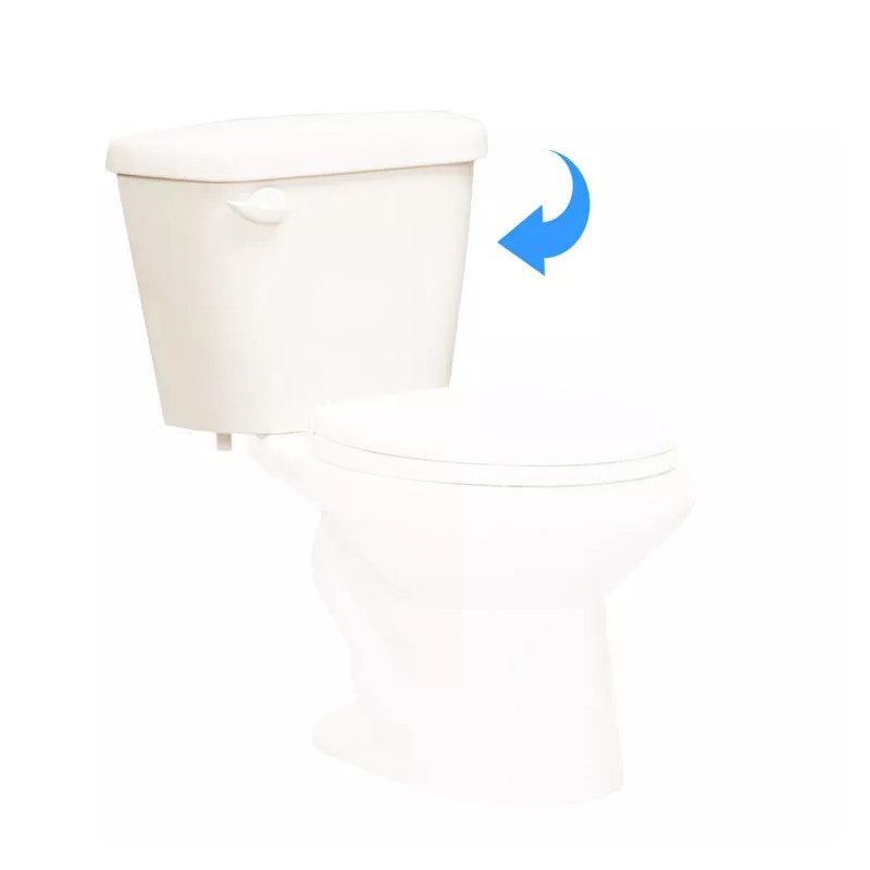 Western Pottery Toilet Tank with 3 Flapper - T8ULF-HP-W