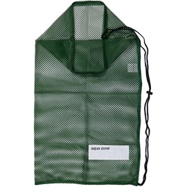 Drawstring Sports Equipment Mesh Bag For Swimming Beach Diving Travel Gym (Green)