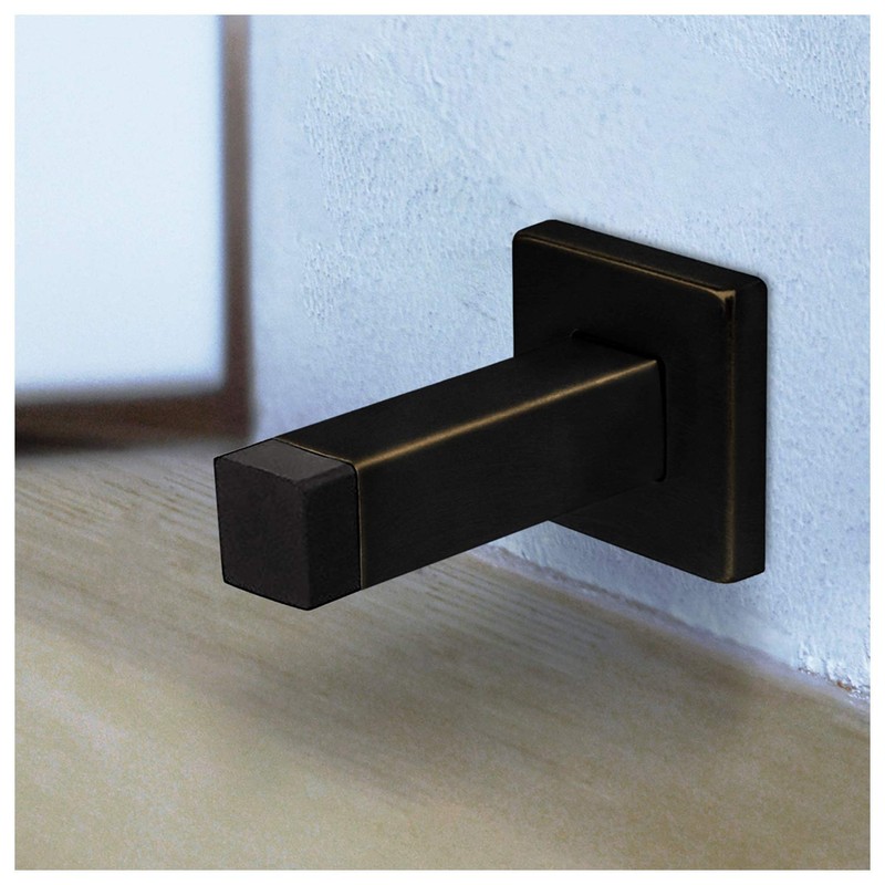 Nuk3y - Perchero de pared cuadrado moderno, 2 unidades, Oiled