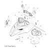 Polaris Snowmobile FOAM, HEADLIGHT ACCESS COVER, Genuine OEM Part 5813542,