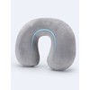 Pitasha Inflatable Travel Pillow Neck Pillow Soft Velvet Washable Cushion
