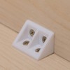 MroMax Corner Brackets, 42 x 20 x 20 mm, Plastic,