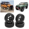4Pcs 1/10 RC Tires Plastic Rubber Smoothly Surface Strong Cushioning
