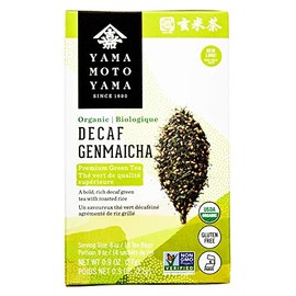 Yamamotoyama Organic Decaf Genmaicha Tea Bag, 18 ct (Pack of 6), Decaffeinated