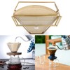 ELLDOO Gold Glass Coffee Filter Holder Coffee Paper Storage Container