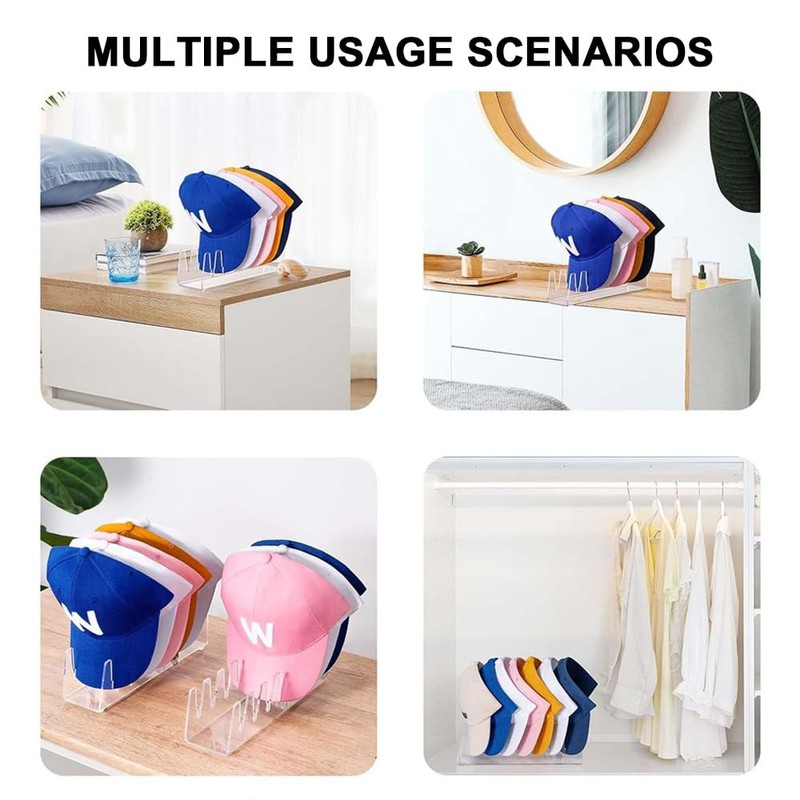 FRTKYGY Hat Stand for Baseball Caps, 2 Pcs No Install