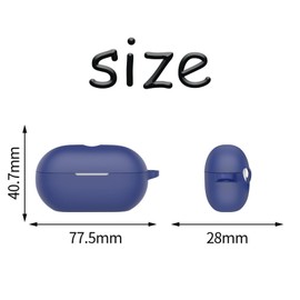 Keminsung Case for Beats Solo Buds Silicone Headphones Cover Wireless Earbuds Material Shockproof Unique Portable Protective with Carabiner (Green)