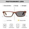 VIEWBETTER Photochromic Reading Glasses Spring Hinge Progressive Transition Sunglasses UV