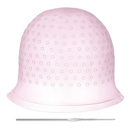 Gorra de resaltado, gorras profesionales para cabello con aguja, punzonado preciso para teñir en salones de belleza, para mujeres y hombres (reutiliza