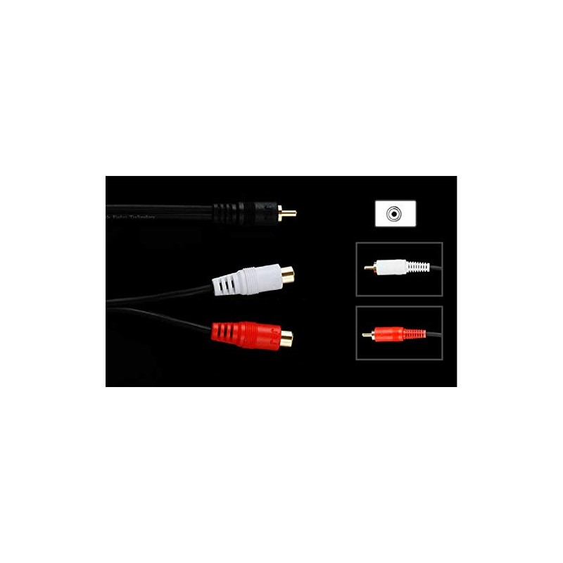 [WYVERN AUDIO #24] RCA Monaural Male to RCA Stereo Red-White