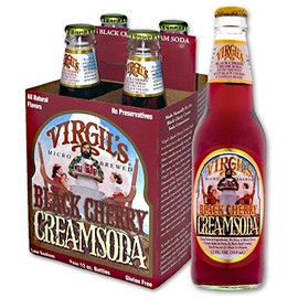 Virgil's Black Cherry Cream Soda - 4 per pack (Pack of 2)