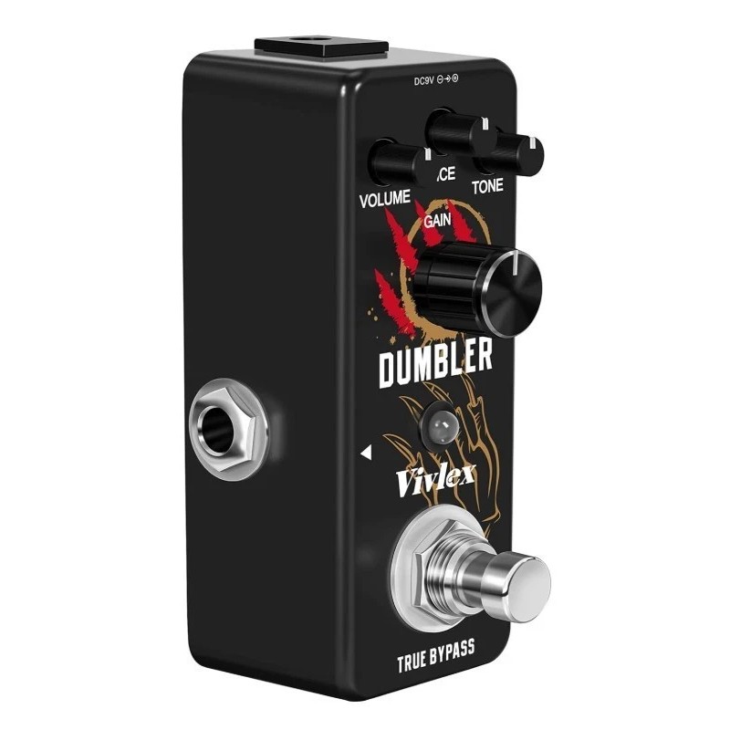 VIVLEX Guitar Pedal Mid Low Distortion Dumbler Effect Pedal True