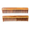 eSplanade 2pcs Brown Wooden Comb for Men and Women Handmade