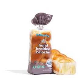 bakerly Hand Braided Brioche Pack of 4, 1-Count (4 Total Hand Braided Brioche Loaves)