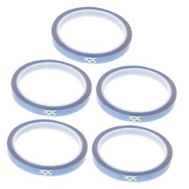 FUNOMOCYA High Resistant Tape 5 Rolls 10mm x 33m Black Transfer Tape for Electronics