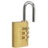 alubox Padlock Brass Combination Lock with 3 Digits Shackle 4.5
