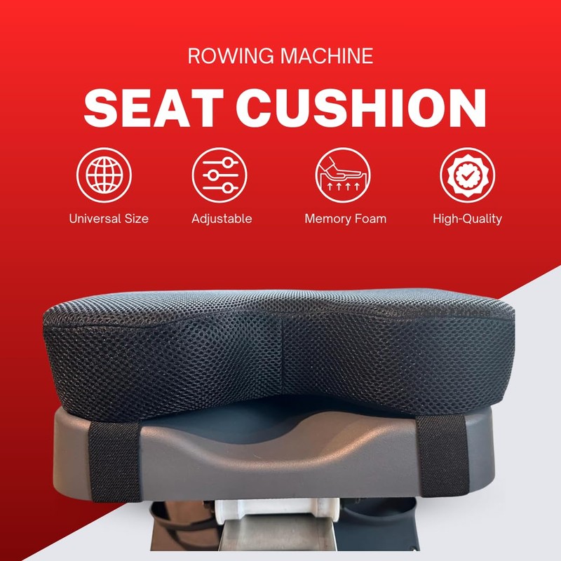 TreadLife Fitness Universal Rowing Machine Seat Cushion | Designed for