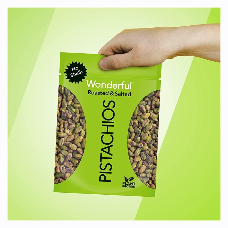 Wonderful Pistachios No Shells, Roasted & Salted Nuts, 24 Ounce