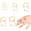 CLDURHGE Pack of 5 Oval Finger Splint Finger Protectors for