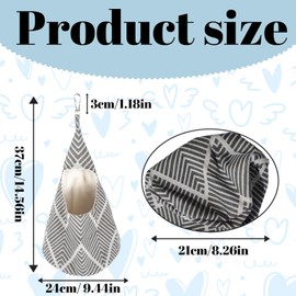 ZcrPrn Clothes Peg Bag,Peg Bag,Hanging Conical Peg Bags for Washing Line,Peg Bags Sliding on Clothesline,Reusable Pegs for Washing Line with Bag