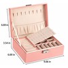 Double-Layer Jewelry Box for Organized Storage – Leather Case with