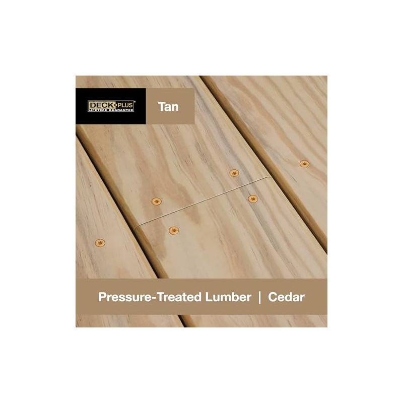Deck Plus 48418 - Tornillos para madera #10 x 3