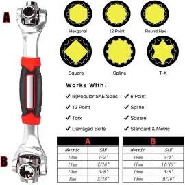 Unbranded 52 in 1 Universal Wrench Multi-Function Socket Tiger Spanners Adjustable Tools