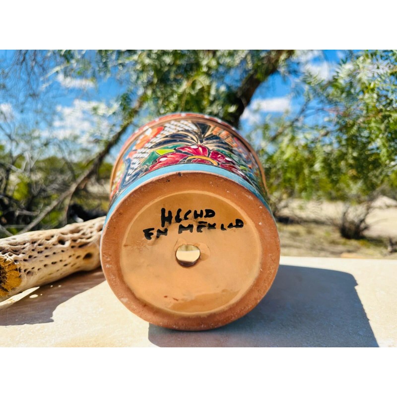 Handcrafted Talavera Clay Planter Hand Painted