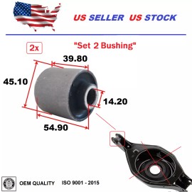 2MPLASTIC Rear Lower Control Arm Bushing For Nissan Pathfinder 2005-2012 Armada 2006-2015