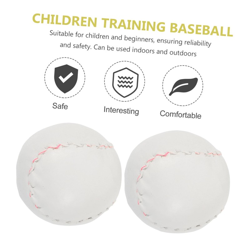 BIUDECO 5pcs Softball Training Balls Lightweight DIY Baseballs for Practice
